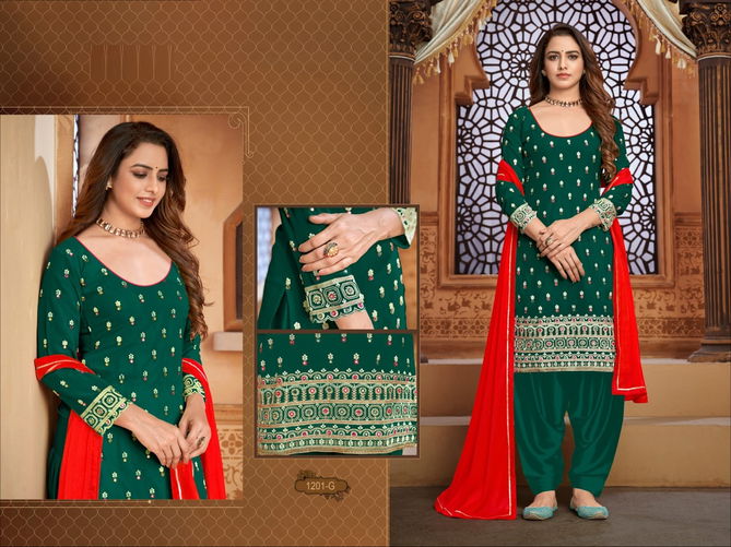 1201 Master Color Set Designer Salwar Suits Catalog
